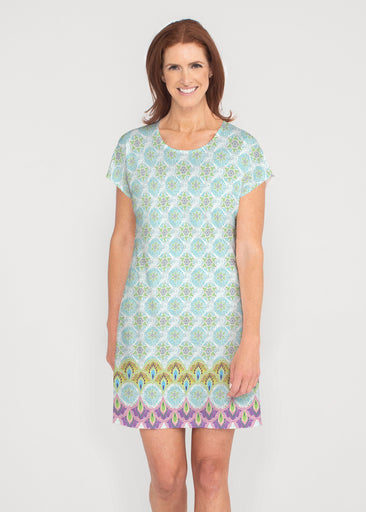 Izzy (19199) ~ French Terry Short Sleeve Crew Dress