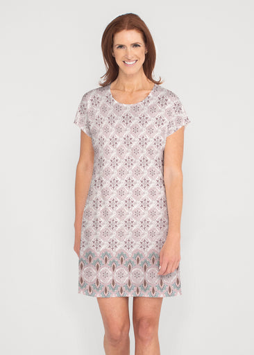 Izzy Grey (19200) ~ French Terry Short Sleeve Crew Dress