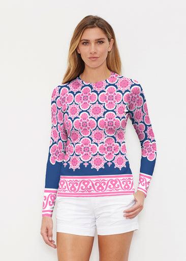 Isabella Pink (22059) ~ Long Sleeve Rash Guard