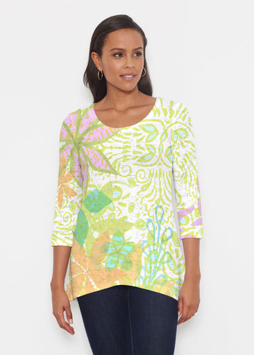 Kauai Lime (2301) ~ Katherine Hi-Lo Thermal Tunic