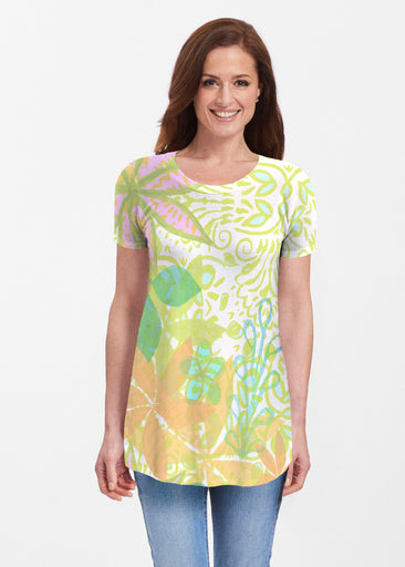 Kauai Lime (2301) ~ Butterknit Short Sleeve Tunic