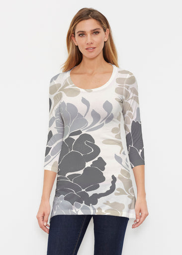 Lotus Grey (23057) ~ Buttersoft 3/4 Sleeve Tunic
