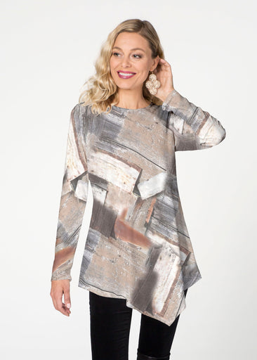 Driftwood (24013) ~ Asymmetrical French Terry Tunic
