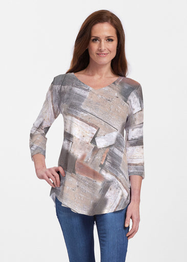 Driftwood (24013) ~ Signature V-neck Flowy Tunic