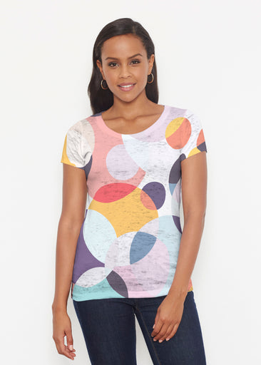 Marble Chevron (25065) ~ Signature Short Sleeve Scoop Shirt