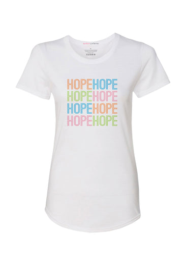 Many Hopes (25075PP) ~ Contoured Tri-Blend Scoop Tee