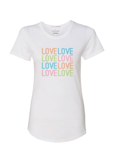 Many Loves (25079PP) ~ Contoured Tri-Blend Scoop Tee
