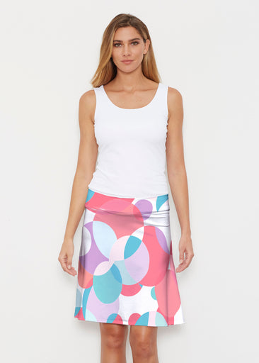 Marble Chevron Pastel (25111) ~ Silky Brenda Skirt 21 inch