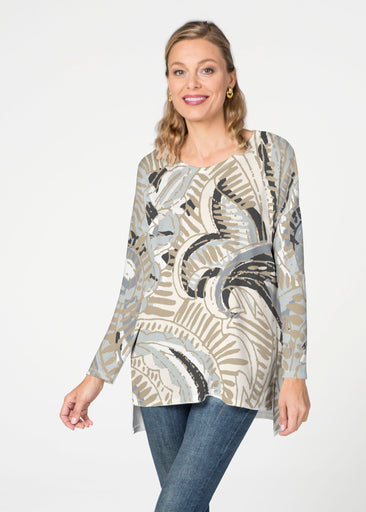 Tribal Earth (2646) ~ Slouchy Butterknit Top