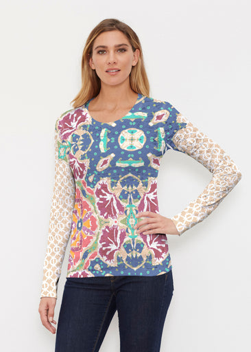 Eden Navy (2815) ~ Thermal Long Sleeve Crew Shirt