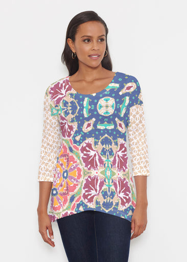 Eden Navy (2815) ~ Katherine Hi-Lo Thermal Tunic