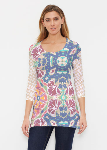 Eden Navy (2815) ~ Buttersoft 3/4 Sleeve Tunic