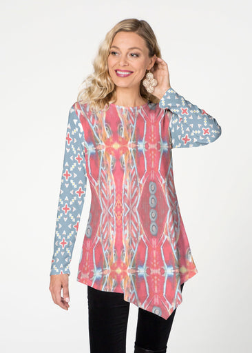 Sedona Sunset (2816) ~ Asymmetrical French Terry Tunic