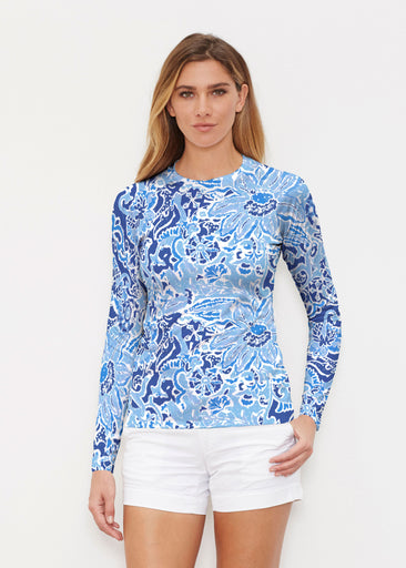 Fusion Blue (2895) ~ Long Sleeve Rash Guard