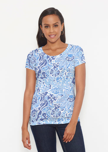 Fusion Blue (2895) ~ Short Sleeve Scoop Shirt