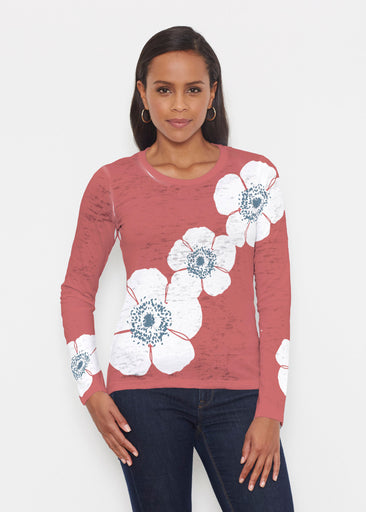 Poppy Red (7015) ~ Signature Long Sleeve Crew Shirt