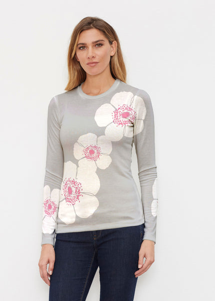 Poppy Grey (7016) ~ Butterknit Long Sleeve Crew Top – Whimsy