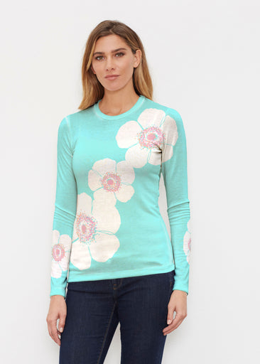 Poppy Seaglass Green (7107) ~ Butterknit Long Sleeve Crew Top