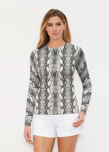 Python Silver (7272) ~ Long Sleeve Rash Guard