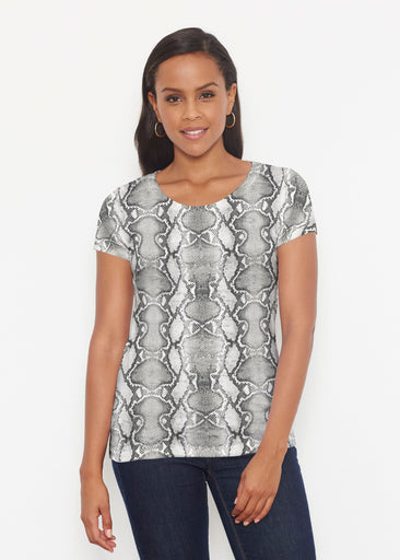 Python Silver (7272) ~ Signature Short Sleeve Scoop Shirt