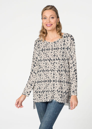 Topiary Cream  (7581) Slouchy Butterknit Top