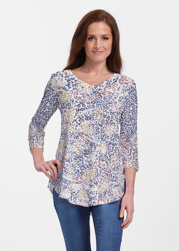 Brushed Jaguar Beige (7660) ~ Signature V-neck Flowy Tunic