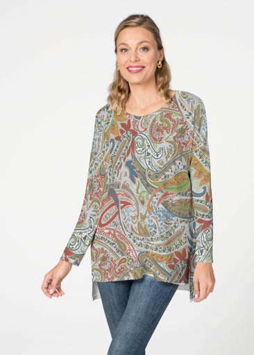 Provincial Paisley  (7678) Slouchy Butterknit Top