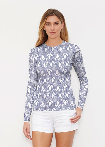 Dottie Combo Navy (7688) ~ Long Sleeve Rash Guard