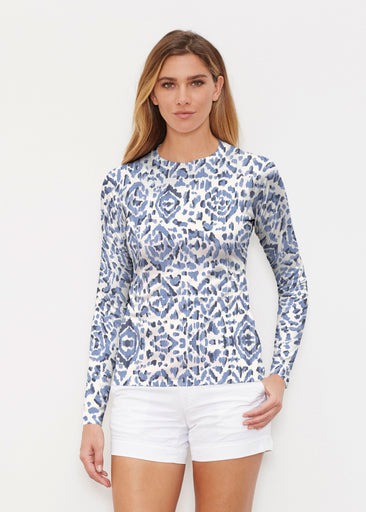 Batik Zebra (7753) ~ Long Sleeve Rash Guard