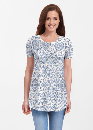 Batik Zebra (7753) ~ Butterknit Short Sleeve Tunic