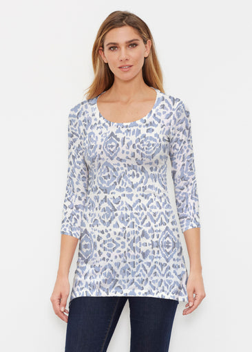 Batik Zebra (7753) ~ Buttersoft 3/4 Sleeve Tunic