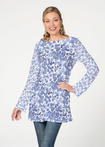Oh Stamped  (7748) ~ Banded Boatneck Tunic