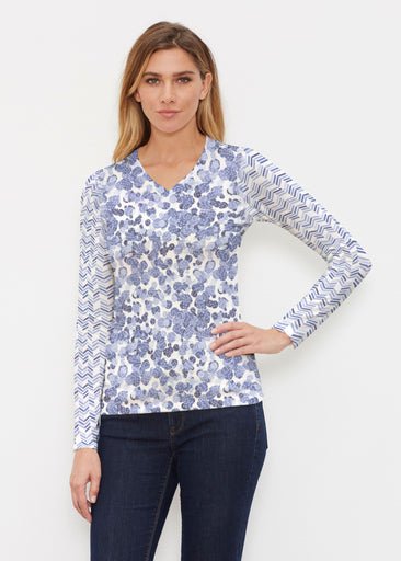 Oh Stamped (7784) ~ Butterknit Long Sleeve V-Neck Top