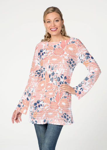 Daydream Floral (7805) ~ Banded Boatneck Tunic