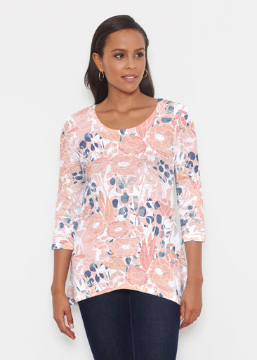 Daydream Florals (7805) ~ Katherine Hi-Lo Thermal Tunic