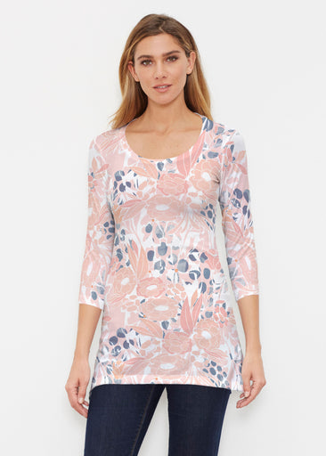 Daydream Florals (7805) ~ Buttersoft 3/4 Sleeve Tunic