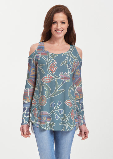 Patterns At Play Blue (7827) ~ Butterknit Cold Shoulder Tunic