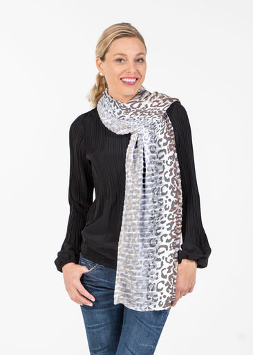 Leopard Ombre (7845) ~ Banded Scarf