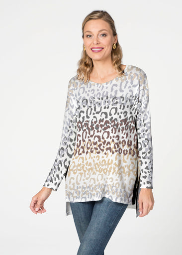 Leopard Ombre (7845) ~ Slouchy Butterknit Top