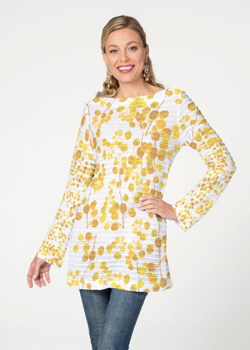 Golden Pome (7846) ~ Banded Boat Neck Tunic