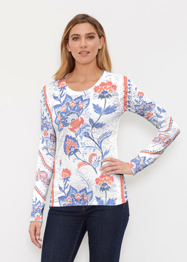 Bohemian Chintz (7847) ~ Thermal Long Sleeve Crew Shirt