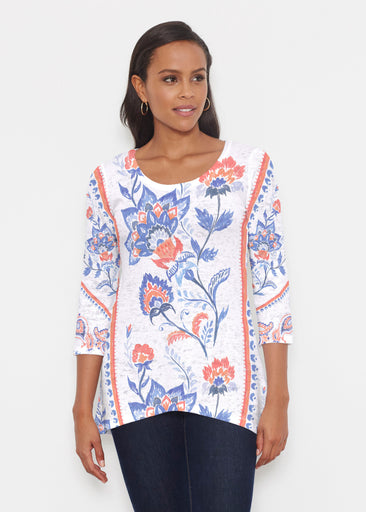 Bohemian Chintz (7847) ~ Katherine Hi-Lo Thermal Tunic