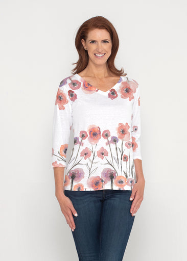 Meadow (7848) ~ Signature 3/4 Sleeve V-Neck Top