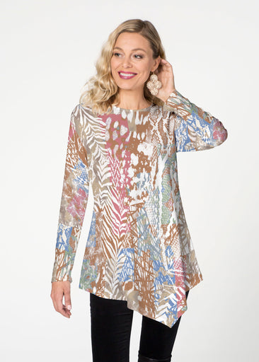 Jungle Warrior (7849) ~ Asymmetrical French Terry Tunic