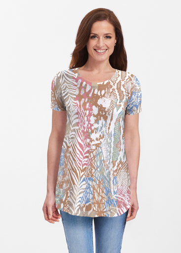 Jungle Warrior (7849) ~ Butterknit Short Sleeve Tunic