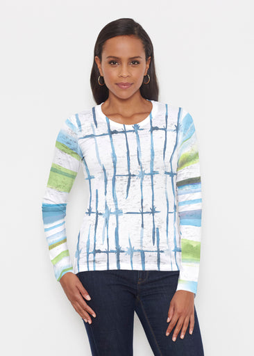 Knotted Stripe (7853) ~ Signature Long Sleeve Crew Shirt