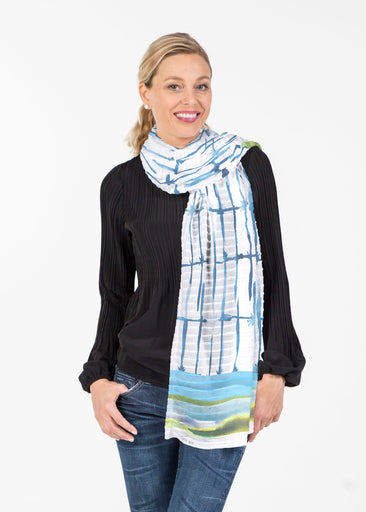Knotted Stripe (7853) ~ Banded Scarf