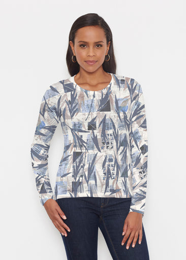 Leaves of Geo (7870) ~ Signature Long Sleeve Crew Shirt