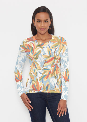 Colorful Palm (7874) ~ Signature Long Sleeve Crew Shirt