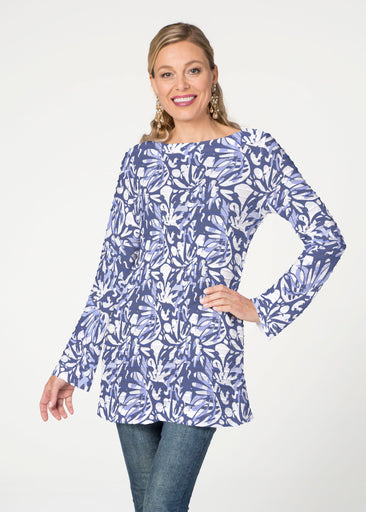 Camouflage Dots (7879) ~ Banded Boatneck Tunic